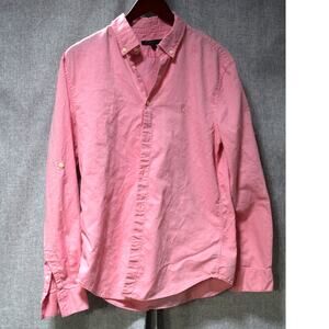 John Varvatos USA Pink Button-Down Oxford Shirt Size M